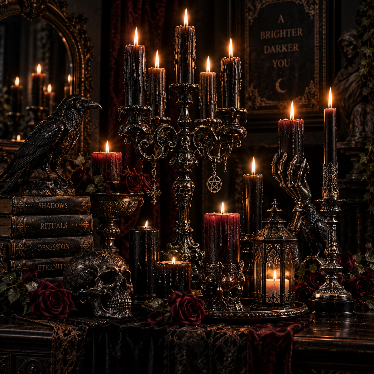 Gothic Candles & Holders